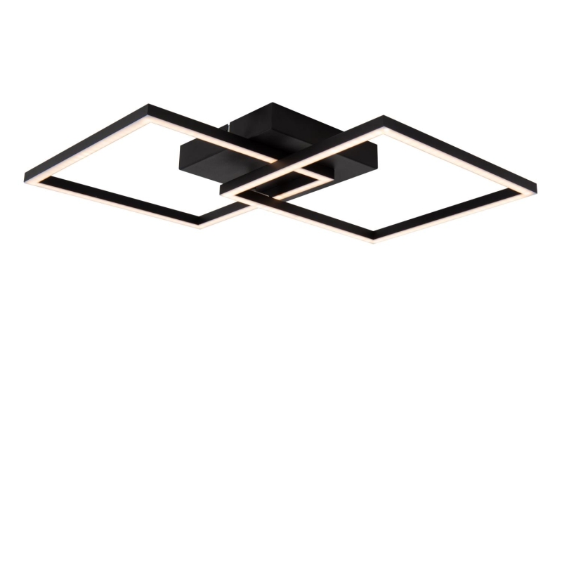 Lucide ARIANNE - Flush ceiling light - LED - CCT - 1x23W 2700K/4000K - Black